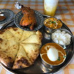 インドカレースーリヤ - ランチ　タンドリーチキン　セット　1200円