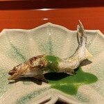 馳走なかむら - 鮎の塩焼き　蓼酢かけ