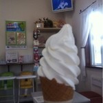 太田牧場　モータの店 - ソフトクリーム・バニラ味(¥250)
