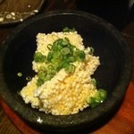 福島金魚 - 石焼きおこげ野菜あんかけ（あん投入前）