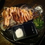 福島金魚 - 花尾鶏ムネ肉の炭火炙り