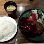 鉄板焼 みつい - 生ラムのハンバーグ（200ｇ）