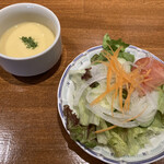 Youshoku Koumitei - コーンスープ ＆ サラダ