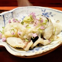富小路 やま岸 - 能登トリガイと新蓮根のお粥