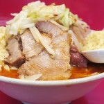 ラーメン二郎 - ラーメン小＋ニンニク多め＋ＳＫ＋ショウガ