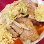 ラーメン二郎 - ラーメン小＋ニンニク多め＋ＳＫ＋ショウガ