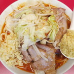 ラーメン二郎 - ラーメン小＋ニンニク多め＋ＳＫ＋ショウガ