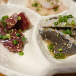 炭火焼肉たけさん亭 - ハツとセンマイ