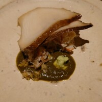 蓮 三四七 - 煮鮑と毛蟹 鮑の肝ソース