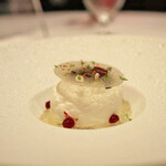 ラ・ベ - アヴァンデセール 　　弓削牧場のフレッシュチーズムース　フルーツコンポテ