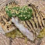 魚菜料理 縄屋 - 太刀魚の炙り〜ルッコラ酢、春キャベツと実山椒