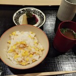 津の守坂 小柴 - 極上の玉蜀黍ご飯