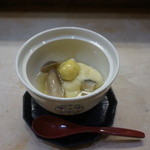 割烹 利助 - 栗としめじの茶碗蒸し