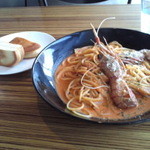 ブルーチェリー - 手長海老のパスタ