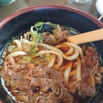 和食処　田舎家 - 半肉うどん