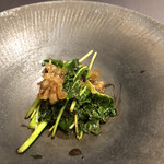 プレゼンテ スギ - ひらめき2。穴熊と佐倉の野菜のソテー