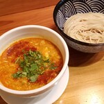 麺堂にしき - トマト昆布の坦坦つけ麺（期間限定メニュー）