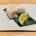 鮨 由う - ・河豚の白子 酢橘と