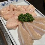 ドライブイン鳥 - 珍味セット（ベタ：ぼんじり、なんこつ）