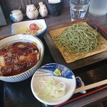 Soba Koubou Futaba - うな丼セット2,200円、のりそばに変更100円、大盛200円