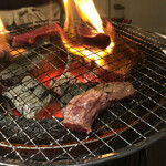 焼肉ヒロミヤ - レバーはちゃんと焼きました