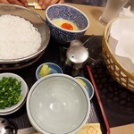 Gempin Kita Ume Da Fugu Unagi Ryouri - 雑炊の準備