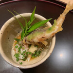 Oryouri Katsushi - 葉の流れゆく鮎の清流　　稚鮎と素麺　　なんとなく素麺が嬉しくて