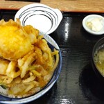 Machizushi Torotaku - 海鮮MIXかき揚げ半熟玉子天丼