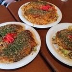 Hiroshima Fuu Okonomiyaki Mukago - この日のランチ～は広島風お好み焼き