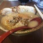麺場 田所商店 - 北海道味噌炙りチャーシュー麺3枚大盛り