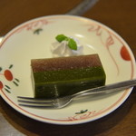膳座敷 季味 - 二色羊羹