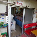 阿部商店 - 川側の入り口横にある駄菓子販売