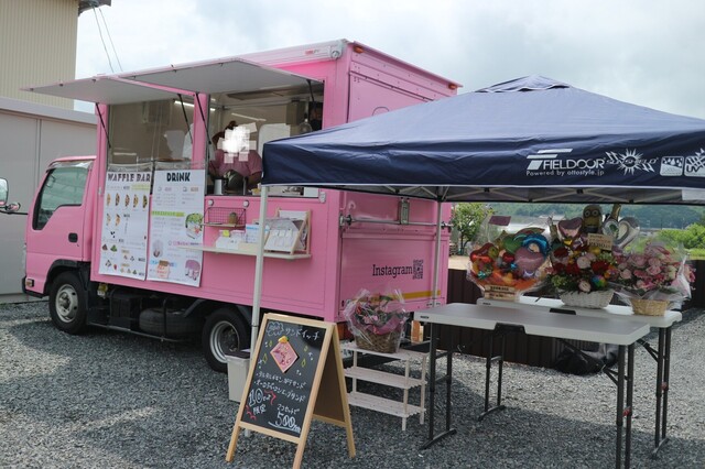 Cafe Waft ピンクのワッフル屋さん By みこしゃん Cafe Waft 吉備真備 洋菓子 その他 食べログ