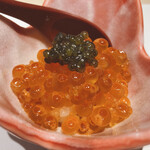 恵比寿 鮨 おぎ乃 - イクラ・とびっこ・キャビア丼