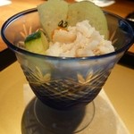 すみれ家 - 鱧と旬野菜の梅酢掛け