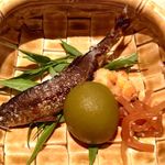 くろぎ - 天然鮎塩焼き　蓼酢