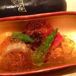 くろぎ - 夏野菜の冷やし鉢　鯛煮こごり　