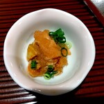 篝火の湯 緑水亭 - 蒸し海鞘ポン酢