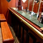 篝火の湯 緑水亭 - 100年前、英国で使用してたカウンター