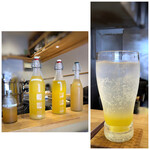 Hirata - ◆自家製酵素ジュース(550円）・・4種類用意されていましたので「甘夏」を。 サッパリした味わいで炭酸で割られ、美味しい。
