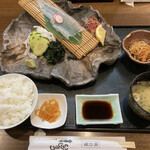 いかしょう - いかの活造り定食 3,080円