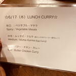 南インド料理ダクシン 八重洲店 - ランチメニュー