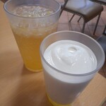 モスバーガー - 甘夏 ジンジャーエール＆まぜるシェイク 湘南ゴールド