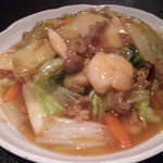 かたつむり - 五目パリパリ焼きそば