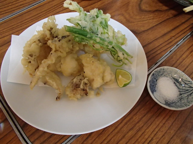 かっちゃんラーメンsp - セリ,松茸,鳢の天麸罗