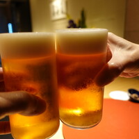 眞善美 - 生ビールで乾杯♪