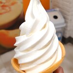 北海道どさんこプラザ - バニラ  380円
            甘さはほとんどない牛乳感がすごいやつ。
            たっぷりソフトクリームが詰まってる