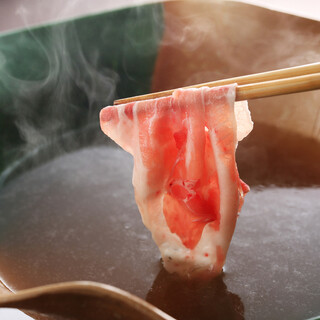 三元豚の黄金出汁しゃぶしゃぶ