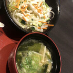 Ajihei - サラダと味噌汁