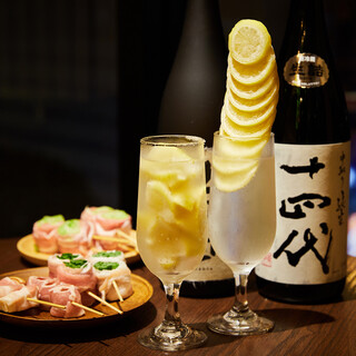 かちかちレモンサワー×野菜巻き串工房 ひかり_1